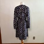Rebecca Taylor  Holly Flower‎ 100% Silk Floral Print Long Sleeve Dress Size 6 Photo 3