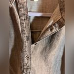 Eileen Fisher Gray Denim Top organic cotton/ tencel lightweight loose fit summer Photo 5