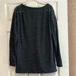 Arizona Jeans Arizona Jean Co. Happy Glamper Sweatshirt Peek Lace Shoulder XL Photo 2