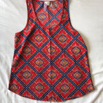 Alya NWOT Moroccan Print Racerback Tank Photo 0
