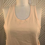 Electric & Rose Peach Orange Side Slit Tank Top Size L Photo 2