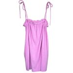 Show Me Your Mumu Angel Mini Dress Cover Up in Purple Pink Terry Photo 3