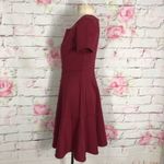 Rachel Parcell  red Square Neck Fit & Flare Dress Photo 8