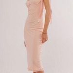 Free People NWT  Got Glam Mesh Tie Shoulder Midi Slip Dress Size Small Photo 0