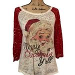 Southern Grace  size medium blouse Christmas Photo 0