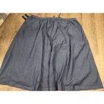 Woman Within  NEW Drawstring Denim Skirt Dark Wash Plus Size 28W Petite Photo 3