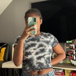 Wild Fable Black and White Marbled T-Shirt Photo 0