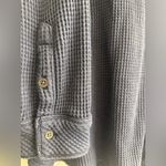 Aerie  Deep Blue LumberJane Waffle Knit Button Up Tunic Shirt Jacket - size L Photo 2