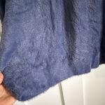 Aerie  Women's XL Flurry Crewneck Sweater Blue Plush Fuzzy Pullover Winter New Photo 3