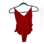 Kendall + Kylie Red Ruffle One Piece Swimsuit Photo 1