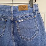Lee Vtg 80s Stone Wash High Rise Tapered Mom Jeans Sz 28 Medium Wash Blue Photo 6
