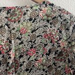 Ralph Lauren Denim & Supply Dark Floral Lightweight 100% Cotton Lace Trim Medium Black Photo 5