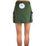 Princess Polly  NWT Green Cotton High Waisted A Line Cargo Mini Skirt Size 4 Photo 2