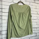 Lauren Ralph Lauren Green Button Blouse Longsleeve S Y2K Preppy Minimal Slim Fit Photo 9