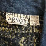 1990s Shelly Arnold Navy Blue denim jean patchwork vest Excellent condition,’measurement in pics Size M Photo 1