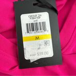 DKNY Hot Pink Flutter Cap Sleeve T Shirt size Medium NWT Crew Neck Photo 8