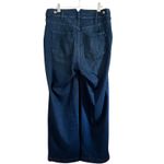 PILCRO | Dark Blue Wide Leg Trouser Jeans with Button Details | Size 28 Photo 1