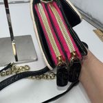 Betsey Johnson  Heart Quilted Love Letter Cross Body Bag Clutch Purse Double Zipp Photo 2