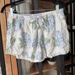 Piyama Maggie Pajamas Hydrangea Blue print button down shorts bottoms floral Size M Photo 1