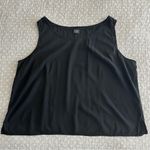 Eileen Fisher Black Sleeveless Silk Tank Top Boxy Fit Size XXL Photo 3