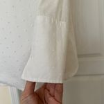 W By Worth Worth Woman’s White Polka Dot Solid Cotton Top, Sz S.  Photo 6