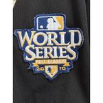 Majestic San Francisco Giants Shirt Sz 32 Jersey Button #28 Posey Patch WS 2010 Photo 3