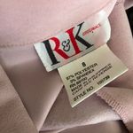 R & K 80s pink blazer shirt with flower embroidery on chest pocket. Photo 2