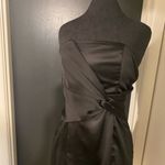 Lulus 💜 Lulu’s Satin Black Strapless Cocktail Dress Photo 4