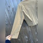 FIRST‎ OPTION vintage jacket blazer size medium button work career casual fall Tan Photo 7