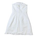 Lulus NWOT Size Small Little Lovely Ivory White Strapless Mini Dress Ruffle Photo 3