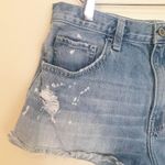 Hollister Cheeky hi rise Denim Ripped Distressed Bleached Jean shorts Cutoff 27 Photo 1
