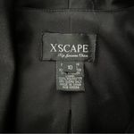 XScape by Joanna Chen Black Velvet Evening Top with Faux Belted Side, Sz 10 Photo 12