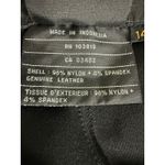 Harley Davidson  Black Genuine Riding Leather Trim Bootcut Pants Womens Size 14 Photo 4