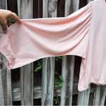 Thereabouts Blouse Blush Rose Metallic Stripe Top Size Junior 3XL Pink Photo 3