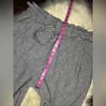 Loft grey/ivory stripped linen blend belted pants sz XLT Photo 5