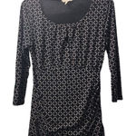 Banana Republic  Blouse Top‎ Geometric Print 3/4 Sleeve Career Casual S Photo 0