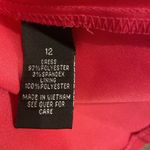 AGB Pleated Fit & Flare Cap Sleeve Pink Dress Womens Sz 12 Barbie Pink Wedding Photo 6