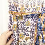 Oliphant Napa Ruffle Collar Button Floral Maxi Dress Purple Size M Photo 8