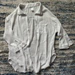 Kona Sol Waffle White Button Up Photo 0