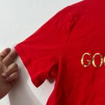 Cali Baby MEDIUM Red GOOD VIBES Crop Top Tee Shirt T Photo 4