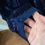 Anthropologie Twist-Front Sequin Plus Dress in navy size 20W Photo 11