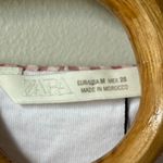 ZARA Gingham Check Contrast T-shirt Women's Medium Photo 4