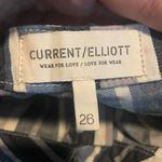 Current/Elliott NWT Current Elliott Womens Pants Blue Stripe Wide Leg Button Fly Size 26 Photo 9