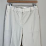 Nili Lotan $650 Pleated High Rise Trousers 100% Virgin Wool Made in USA Sz 4 White Photo 2