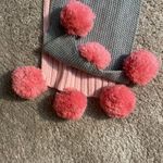 Cotton On child’s size color-block pompom scarf Photo 1