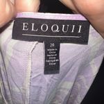 Eloquii  purple & white floral flowy v-neck tiered maxi dress Photo 4