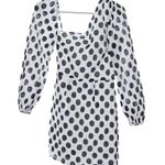 Lovers + Friends  Andy Mini Dress White Black Polka Dot Women's XS NWOT Photo 0