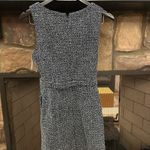 Banana Republic Dress Black and White Sleeveless Sheath Midi Dress size 4P Photo 6