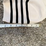 Talbots  Petites Striped Bodice Fit And Flare Black And White Dress Medium Photo 7