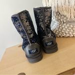 UGG  Blue Sequin Fur Boots size 7 Photo 3